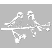 Pochoir Adhésif 25 x 20 cm Branche Cerisier & Oiseaux