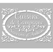 Pochoir Adhésif 30 x 20 cm Médaillon Ancien Cuisine de Campagne