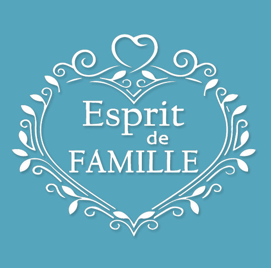 Pochoir Adhésif 25 x 20 cm Coeur Esprit Famille