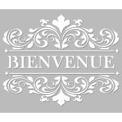 Pochoir Adhésif 25 x 20 cm Affiche Bienvenue Stylisée