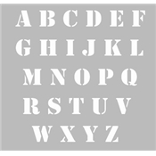 Pochoir Adhésif 25 x 20 cm ALPHABET FACTORY (3 cm par lettre)