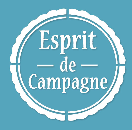 Pochoir Adhésif 20 x 20 cm Cadre Esprit Campagne