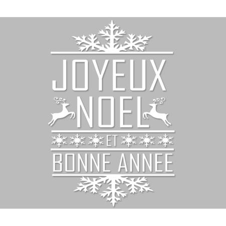 Pochoir Adhésif 30 x 20 cm Joyeux Noël & Bonne Année