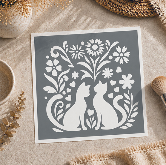 Pochoirs Chiens & Chats � D�co Animaux de Compagnie DIY