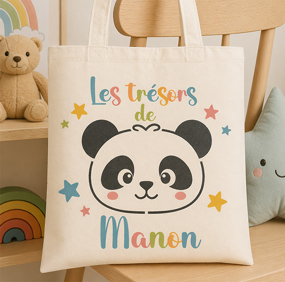 Pochoirs Tote bags enfants personnalisables