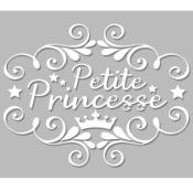 Pochoir Adhésif 30 x 20 cm Affiche Petite Princesse