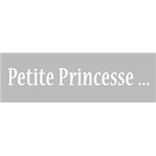 Pochoir Adhésif 20 x 2 cm Petite Princesse