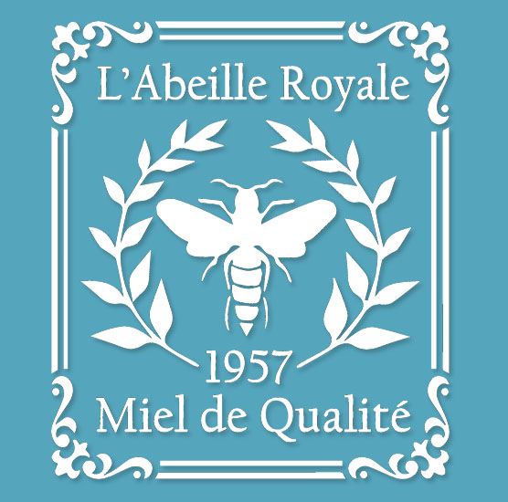 Pochoir Adhésif 25 x 20 cm Affiche Abeille Royale