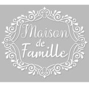 Pochoir Adhésif 25 x 20 cm Médaillon Baroque Maison de Famille