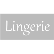 Pochoir Adhésif Lettrage 10 x 2.5 cm Lingerie