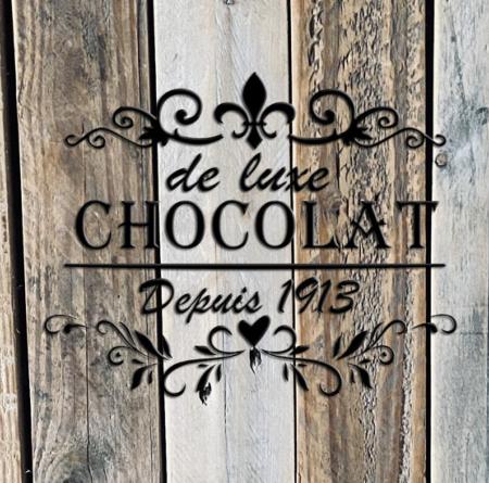 Pochoir Adhésif 30 x 20 cm Affiche Chocolat